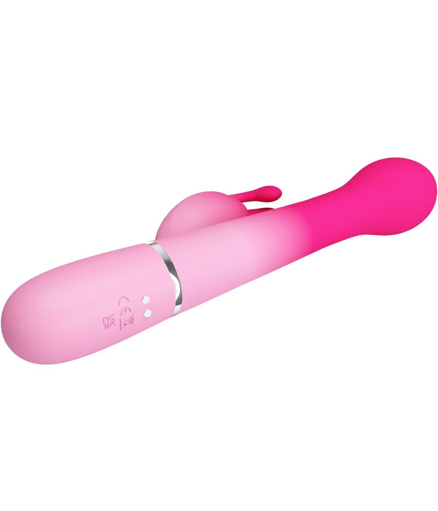 PRETTY LOVE - DEJON 3 IN 1 MULTIFUNZIONE VIBRATORE CONIGLIO ROSA