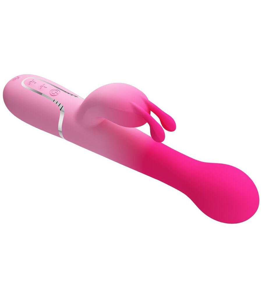 PRETTY LOVE - DEJON 3 IN 1 MULTIFUNZIONE VIBRATORE CONIGLIO ROSA