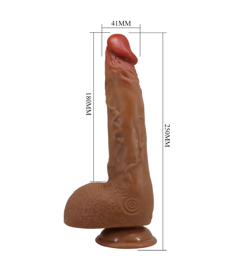 BAILE - BEAUTIFUL WILKS 5 SETTING REALISTIC VIBRATOR 25 CM MULATO