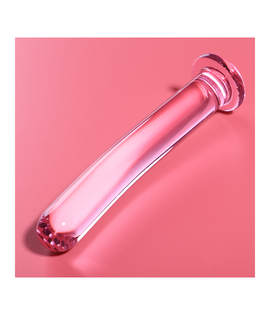 NEBULA SERIES BY IBIZA - MODELO 9 DILDO VIDRO BOROSILICADO ROSA 15.5 CM -O- 2.5 CM