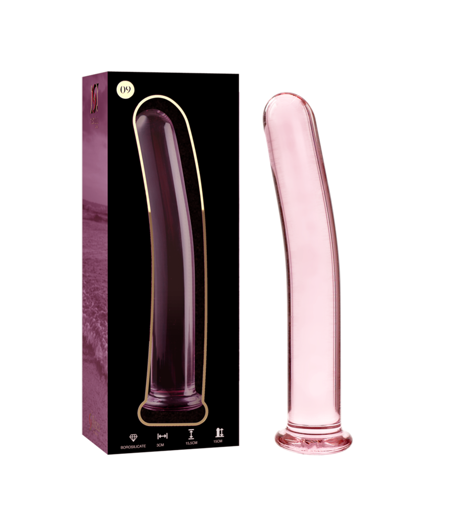 NEBULA SERIES BY IBIZA - MODELO 9 DILDO CRISTAL ROSA 15.5 CM -O- 2.5 CM