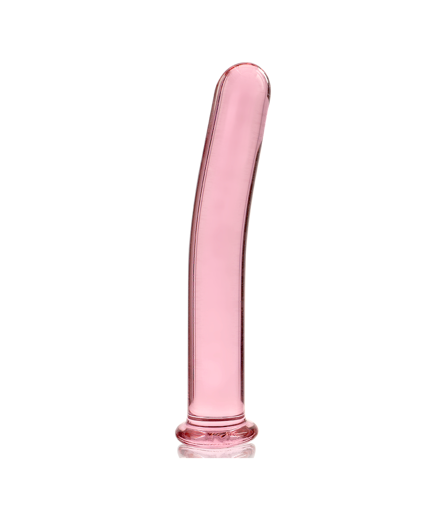 NEBULA SERIES BY IBIZA - MODELLO 9 DILDO IN VETRO BOROSILICATO ROSA 15.5 CM -O- 2.5 CM