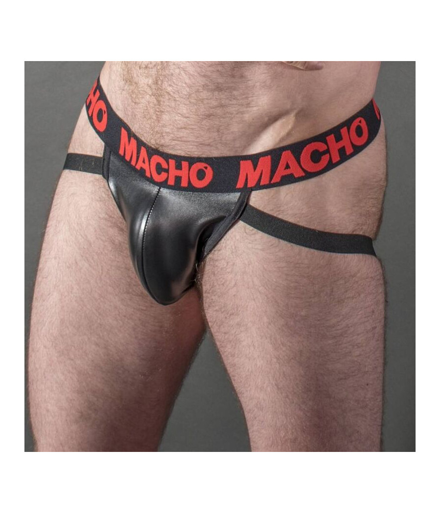 MACHO - MX25RC JOCK CUERO ROJO XL