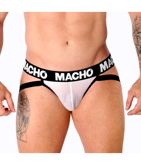 MACHO - MX26X1 JOCK GRID BLANC L
