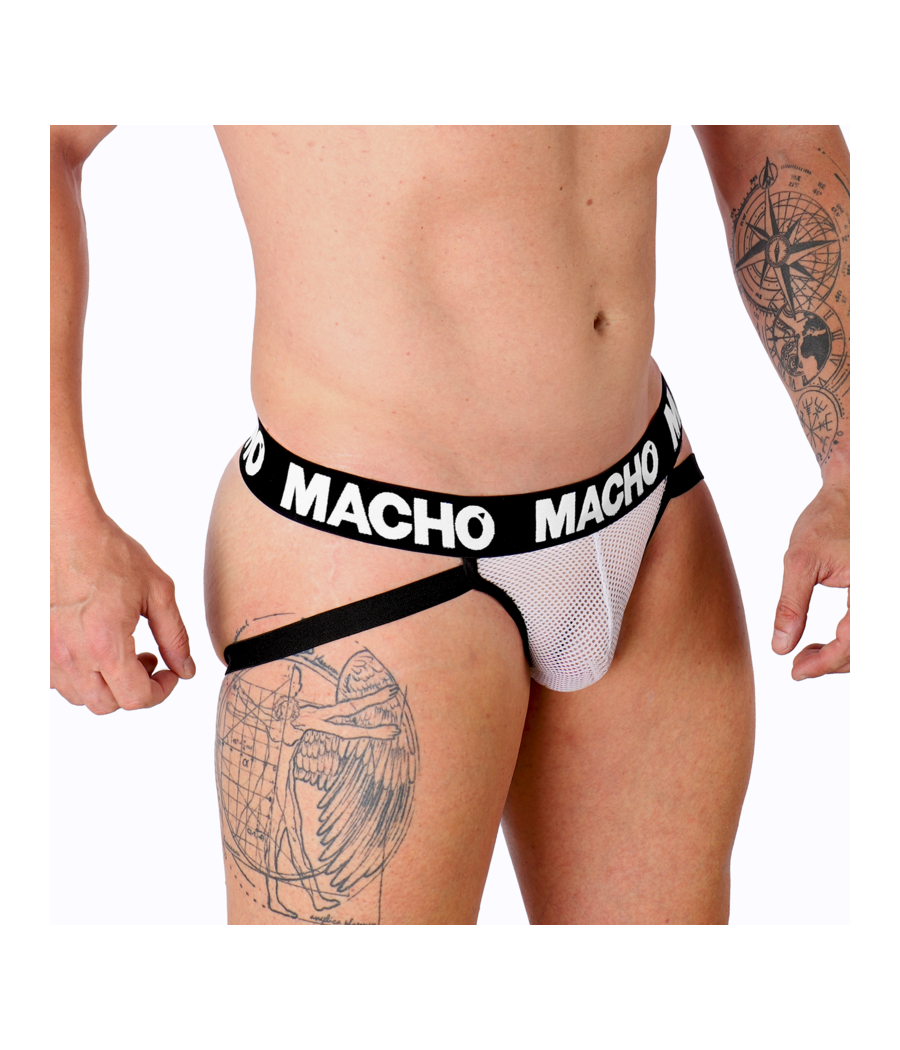 MACHO - MX26X1 JOCK GRID BIANCO L
