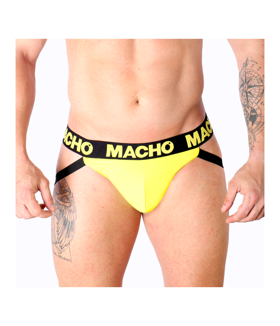 MACHO - MX25A JOCK LYCRA YELLOW S