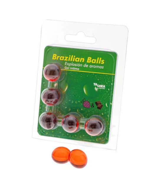 TALOKA - 5 SFERE BRASILIANE GEL INTIMO FRAGOLA E CIOCCOLATO
