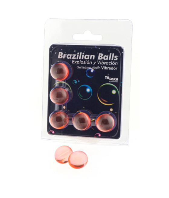 TALOKA - 5 BRAZILIAN BALLS VIBRATING EFFECT EXCITING GEL