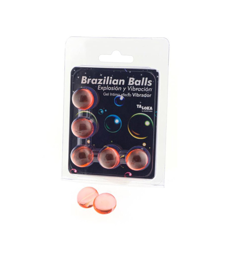 TALOKA - 5 BRASILIANISCHE BLLE MIT VIBRATIONSEFFEKT, AUFREGENDES GEL