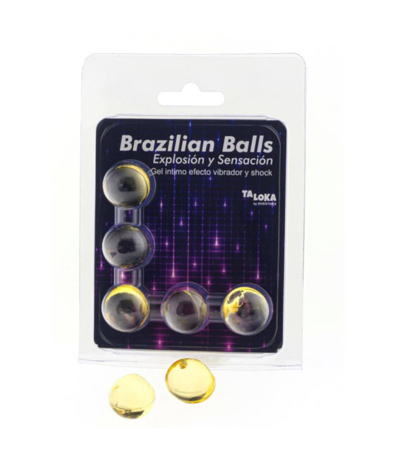 TALOKA - 5 SFERE BRASILIANE GEL EMOZIONANTE VIBRANTE ED EFFETTO SHOCK