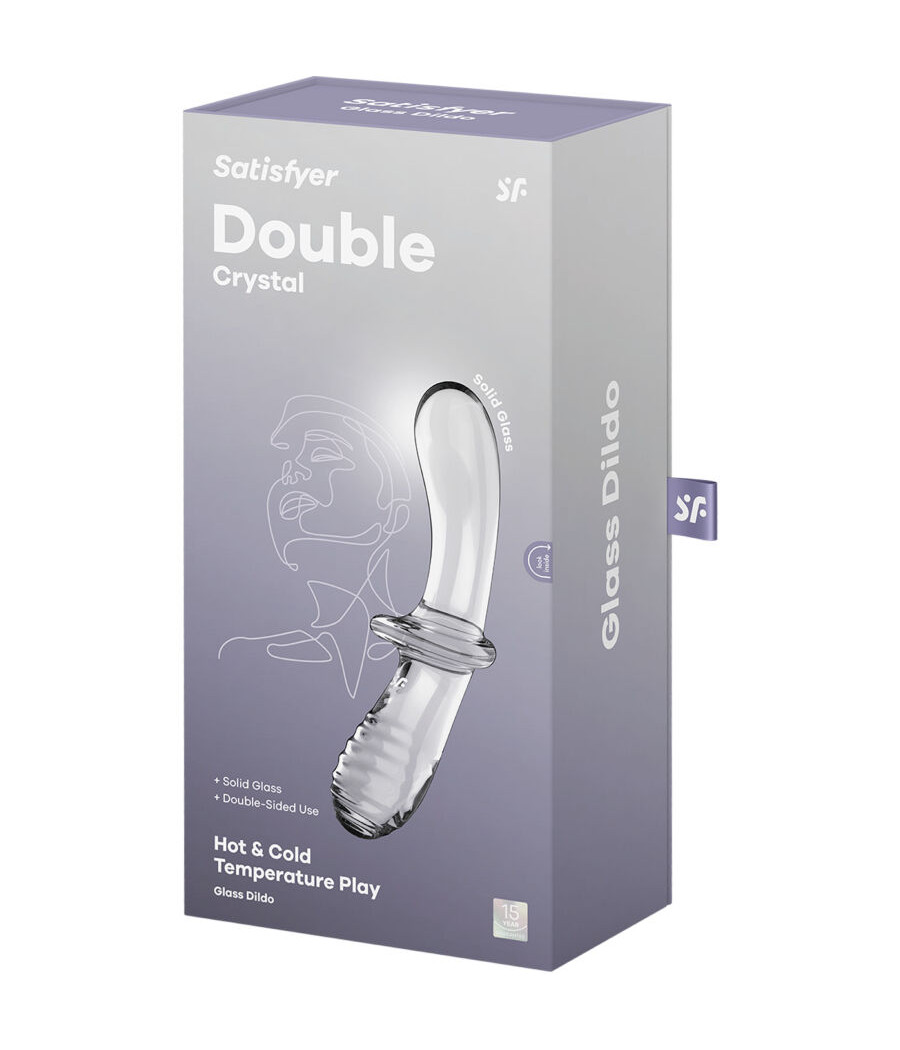 SATISFYER - DOPPEL KRISTALL DILDO TRANSPARENT