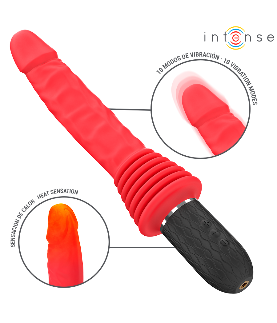 INTENSE - CYNTHIA REMOTE CONTROL THRUSTING VIBRATOR WITH HEAT