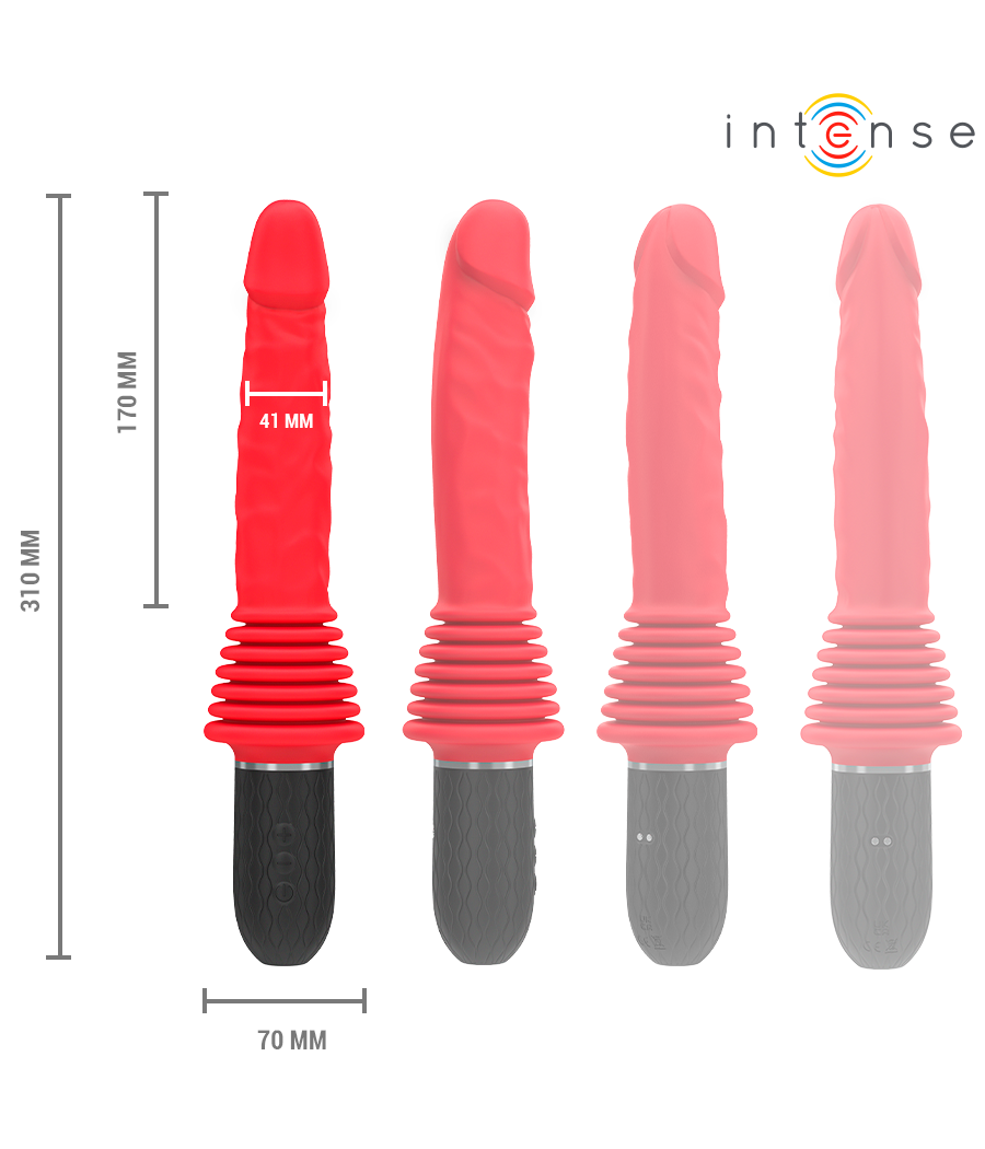 INTENSE - CYNTHIA VIBRADOR THRUSTING CONTROL REMOTO CON CALOR