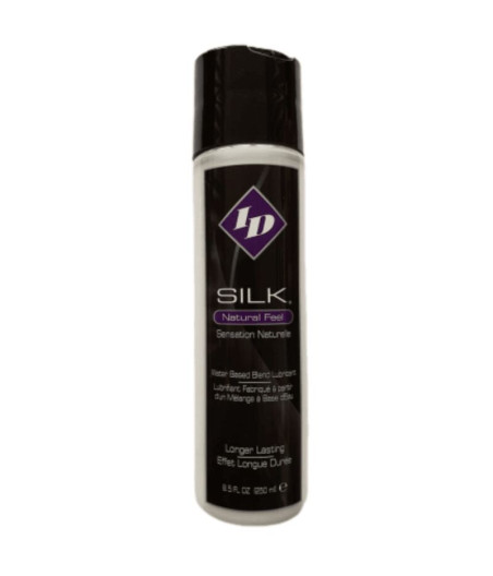 ID SILK - LUBRICANTE BASE AGUA Y SILICONA NATURAL FEEL 250 ML