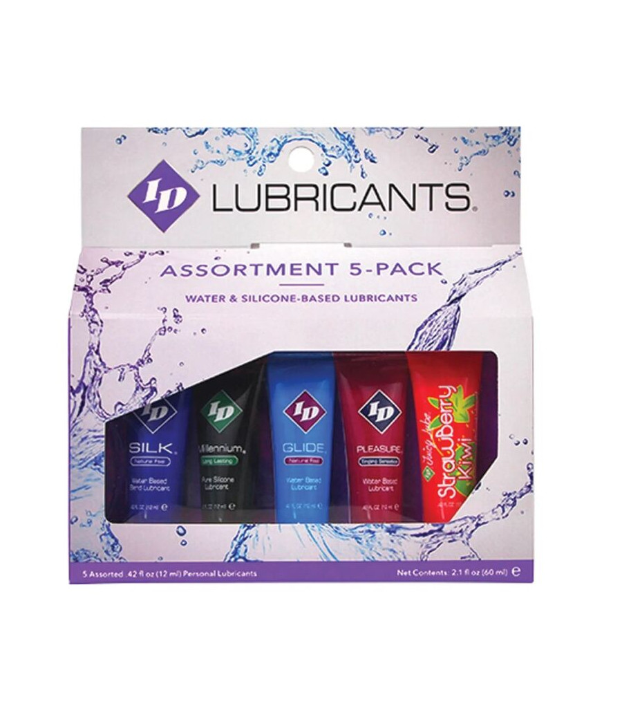 ID JUICY LUBE - SORTIERT 5X SCHMIERMITTEL, TUBE PACK 12 ML