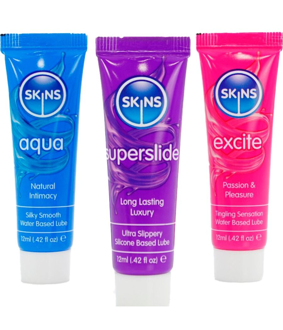 SKINS - VITAL LUBES KIT AQUA, SUPERSLIDE & EXCITE LUBRICANTS 3 x 12 ML