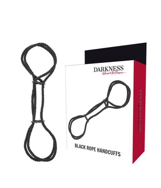 DARKNESS - HANDSCHELLEN ODER KNÖCHEL-HANDSCHELLEN AUS 100 % BAUMWOLLE