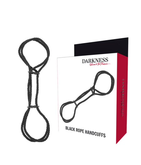DARKNESS - HANDSCHELLEN ODER KNÖCHEL-HANDSCHELLEN AUS 100 % BAUMWOLLE