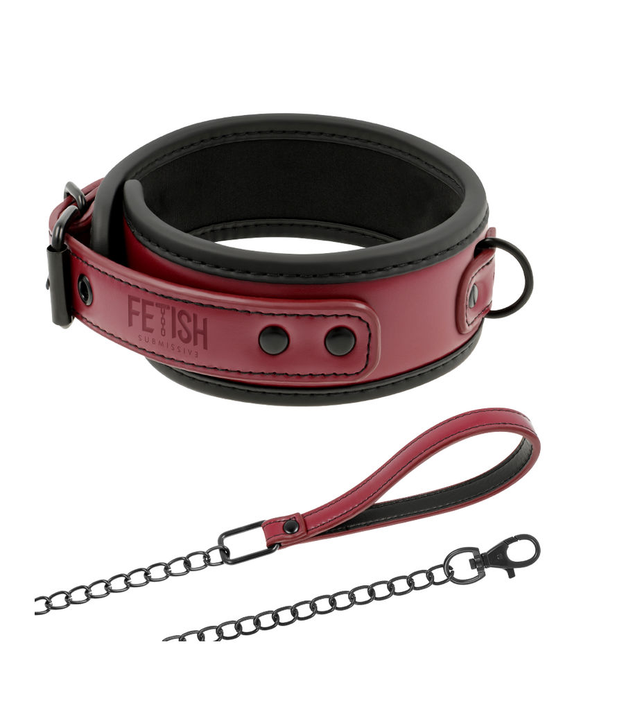 FETISH SUBMISSIVE DARK ROOM - KETTENHALSKETTE MIT NEOPRENFUTTER