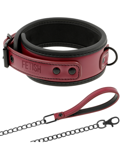 FETISH SUBMISSIVE DARK ROOM - NEOPRENE LINING CHAIN NECKLACE