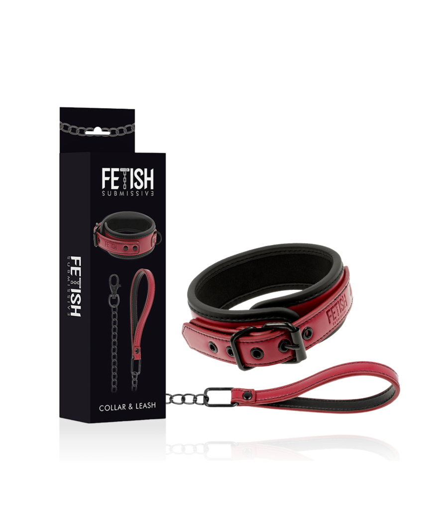 FETISH SUBMISSIVE DARK ROOM - KETTENHALSKETTE MIT NEOPRENFUTTER