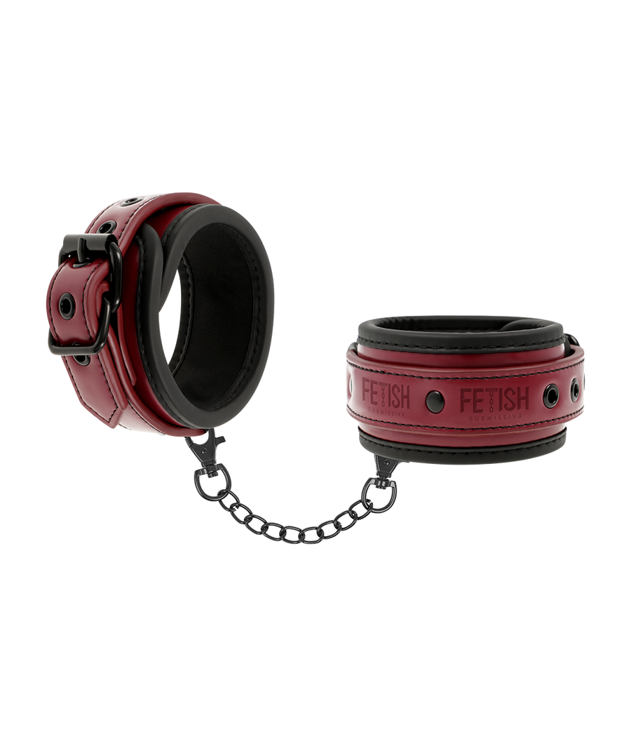FETISH SUBMISSIVE DARK ROOM - ESPOSAS CUERO VEGANO CON FORRO DE NEOPRENO