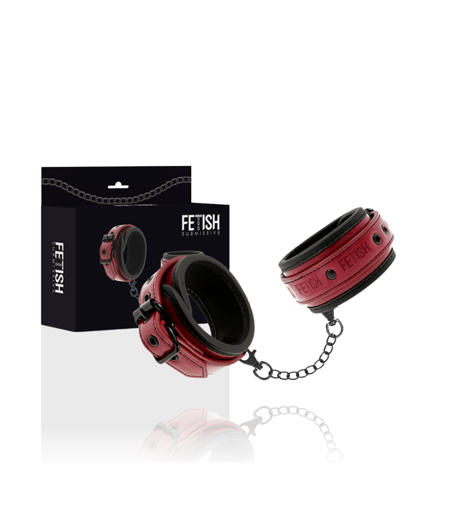 FETISH SUBMISSIVE DARK ROOM - ESPOSAS CUERO VEGANO CON FORRO DE NEOPRENO