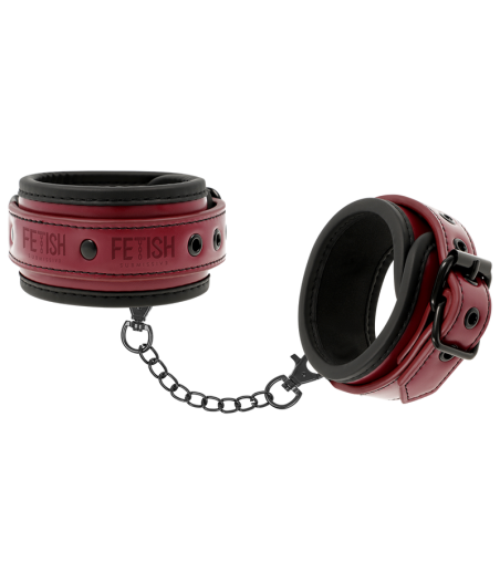 FETISH SUBMISSIVE DARK ROOM - ALGEMAS DE TORNOZELO DE COURO VEGANO COM FORRO DE NEOPRENE