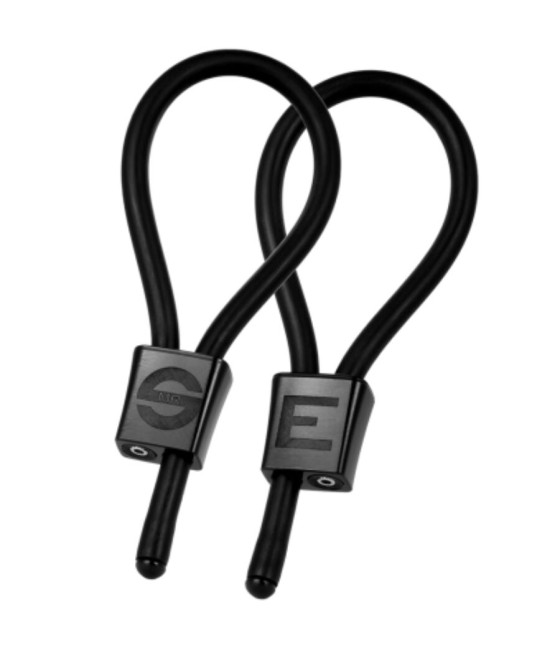 ELECTRASTIM - ANÉIS PENIANOS AJUSTÁVEIS PRESTIGE ELECTRA LOOPS PRETOS