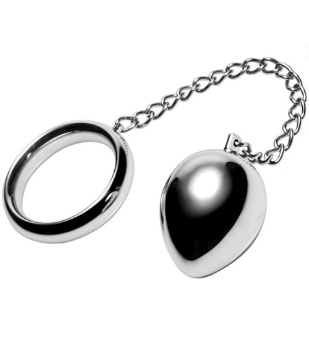 METAL HARD - COCKRING 40MM + KETTE MIT METALLKUGEL