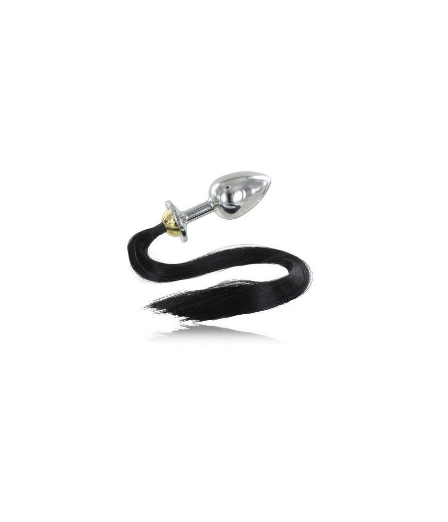 METAL HARD - PLUG ANAL EN ACIER METALHARD AVEC QUEUE 8,89CM