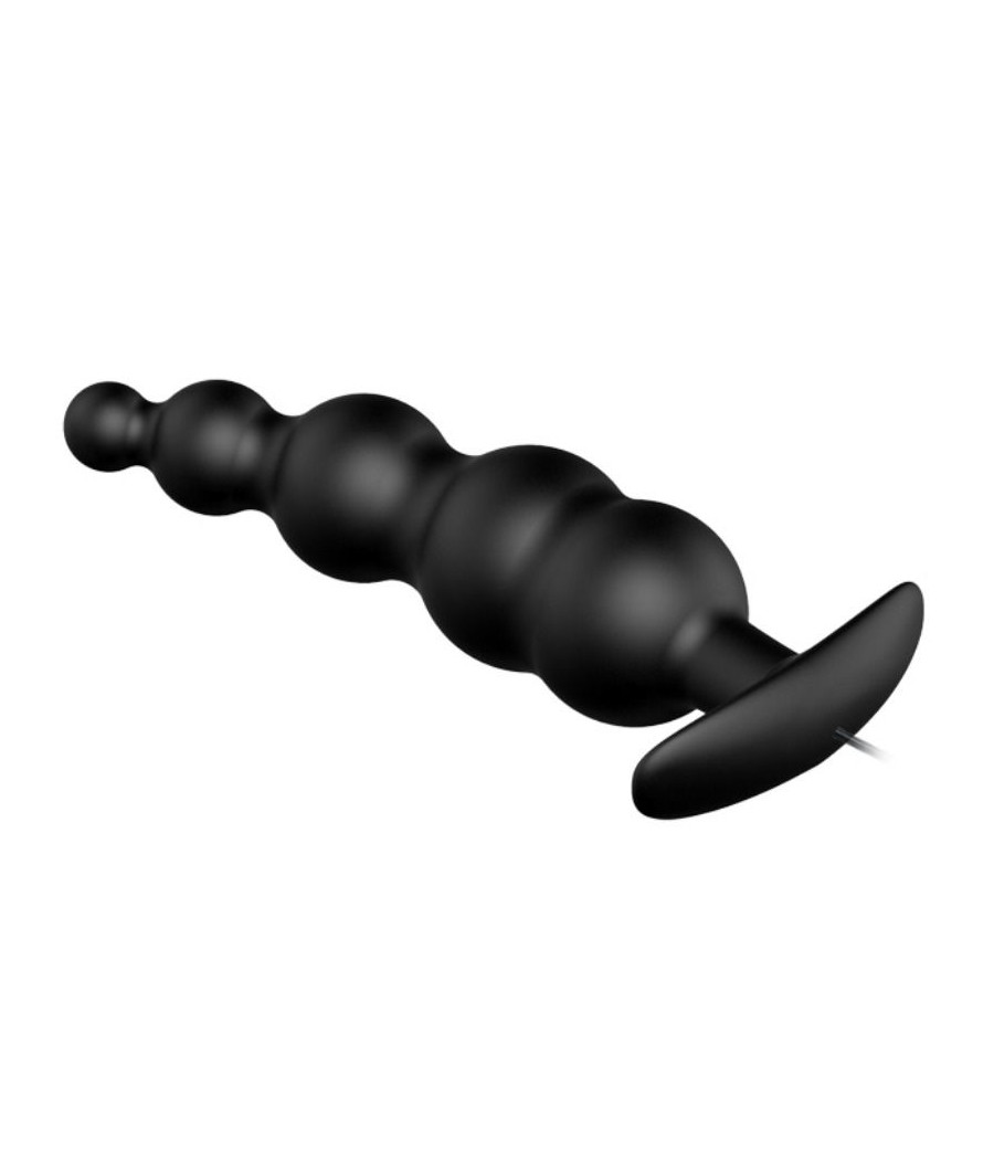 PRETTY LOVE - PLUG ANAL ESTIMULAO EXTRA DE SILICONE E 12 MODOS DE VIBRAO PRETO