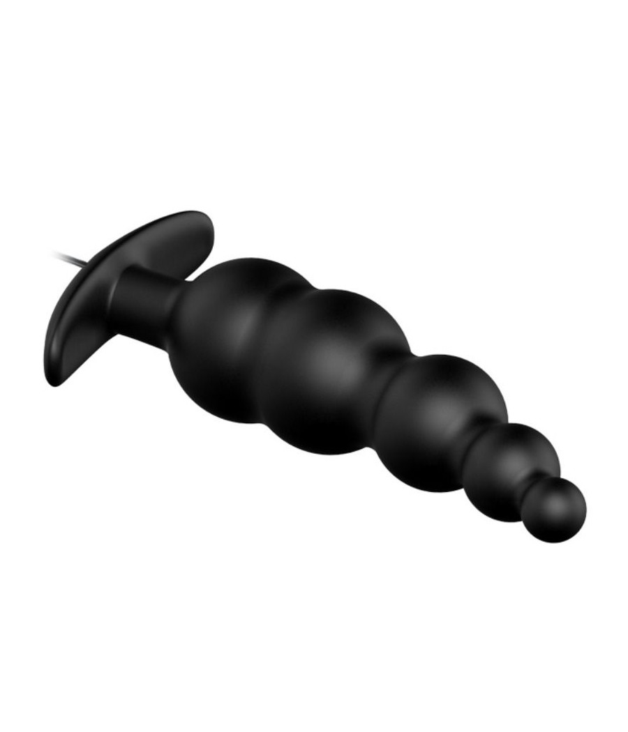PRETTY LOVE - PLUG ANAL ESTIMULAO EXTRA DE SILICONE E 12 MODOS DE VIBRAO PRETO