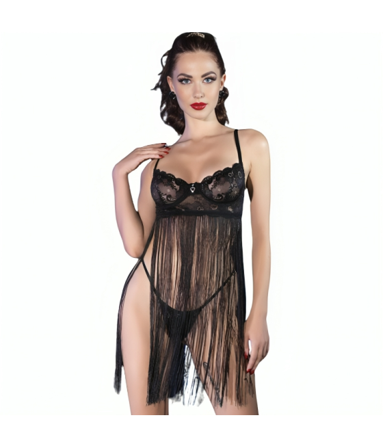 CHILIROSE - CR 4496 BABYDOLL SCHWARZ L/XL