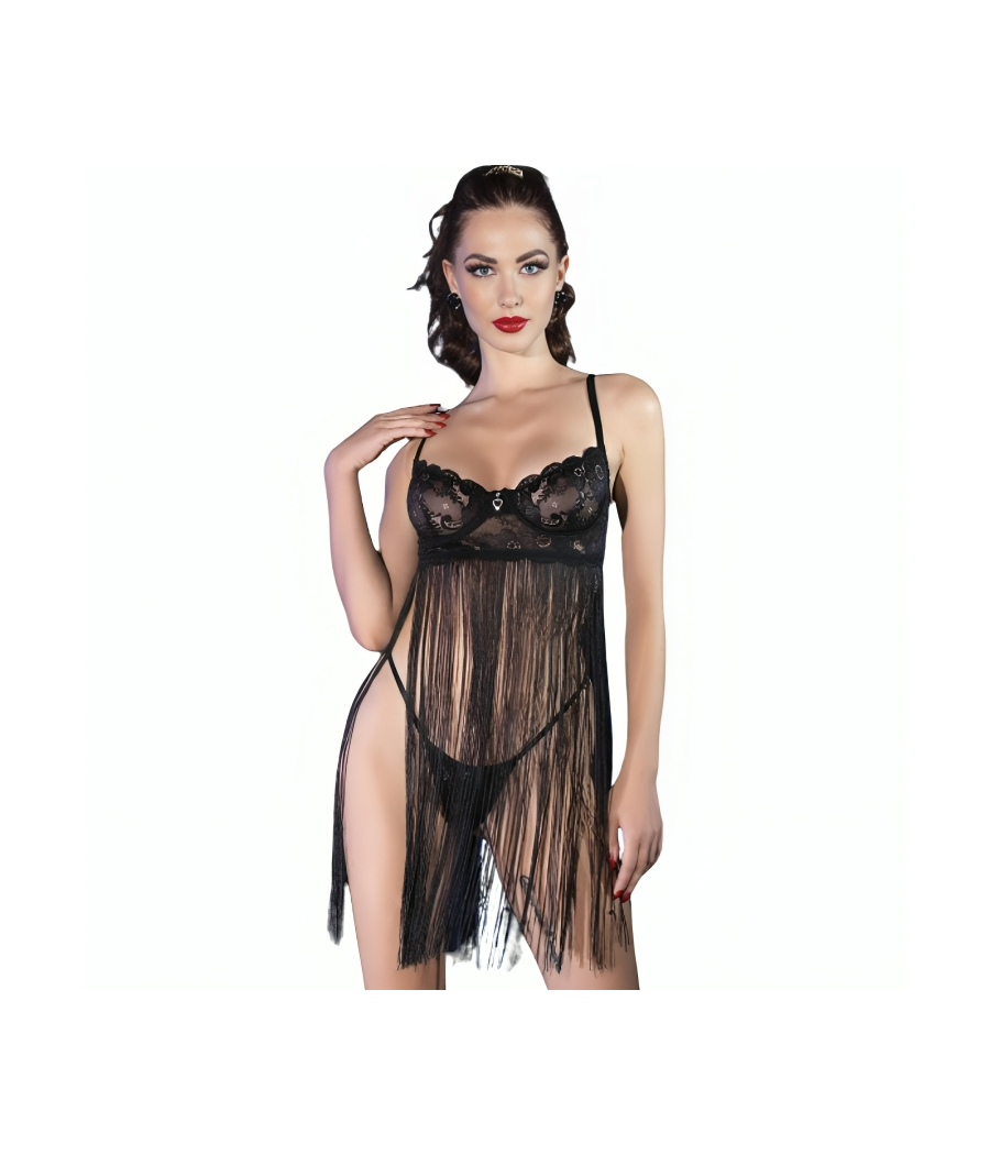 CHILIROSE - CR 4496 BABYDOLL NEGRO L/XL