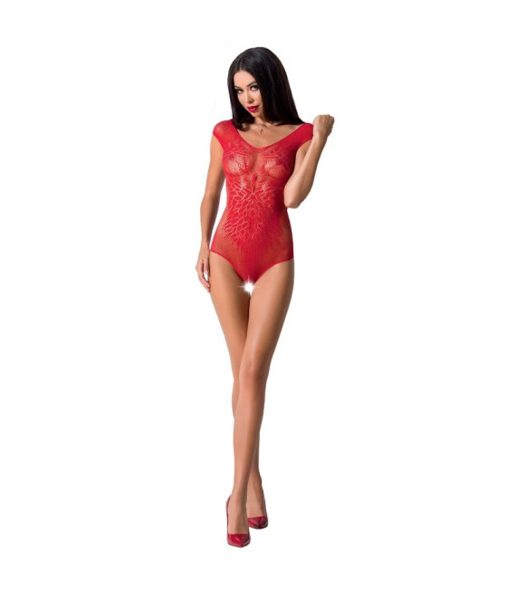 PASSION - WOMAN BS064 BODYSTOCKING ROJO TALLA ÚNICA
