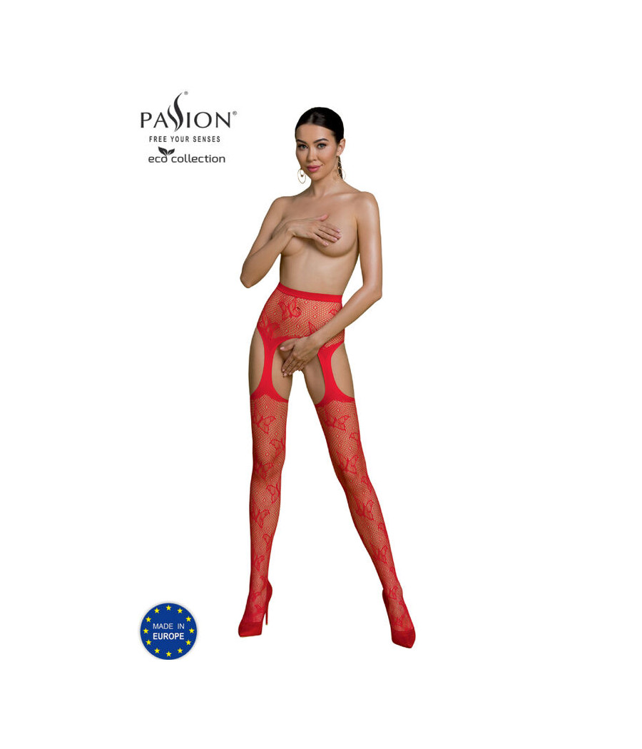 PASSION - ECO COLLECTION BODYSTOCKING ECO S001 ROJO