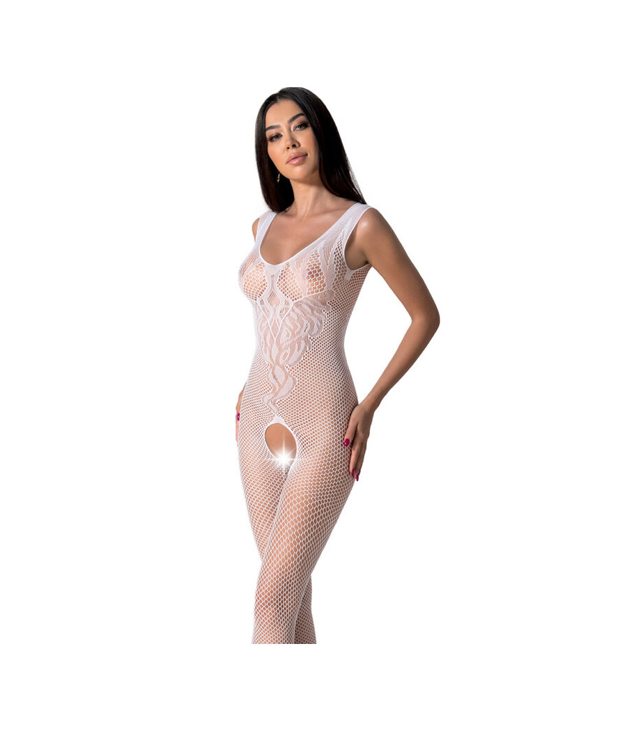 PASSION - BS098 BODYSTOCKING BLANC TAILLE UNIQUE