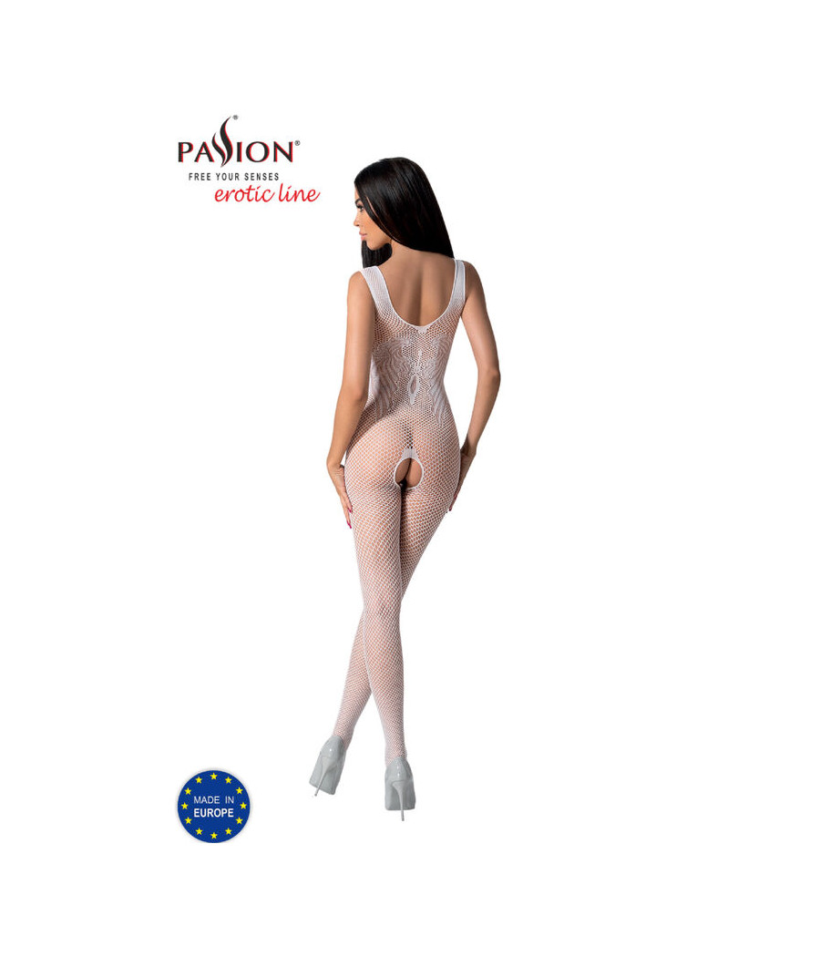 PASSION - BS098 BODYSTOCKING BLANC TAILLE UNIQUE