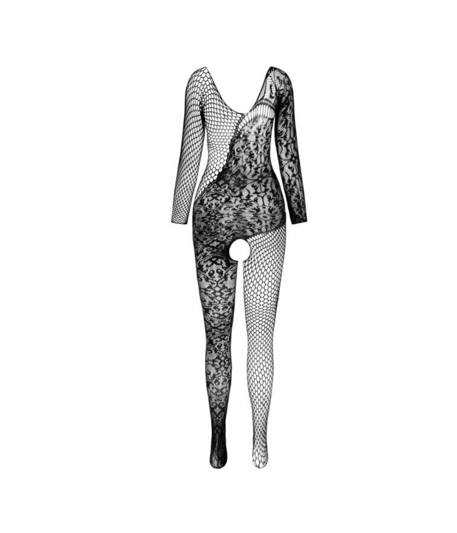 PASSION - BS 107 BODYSTOCKING BLACK ONE SIZE