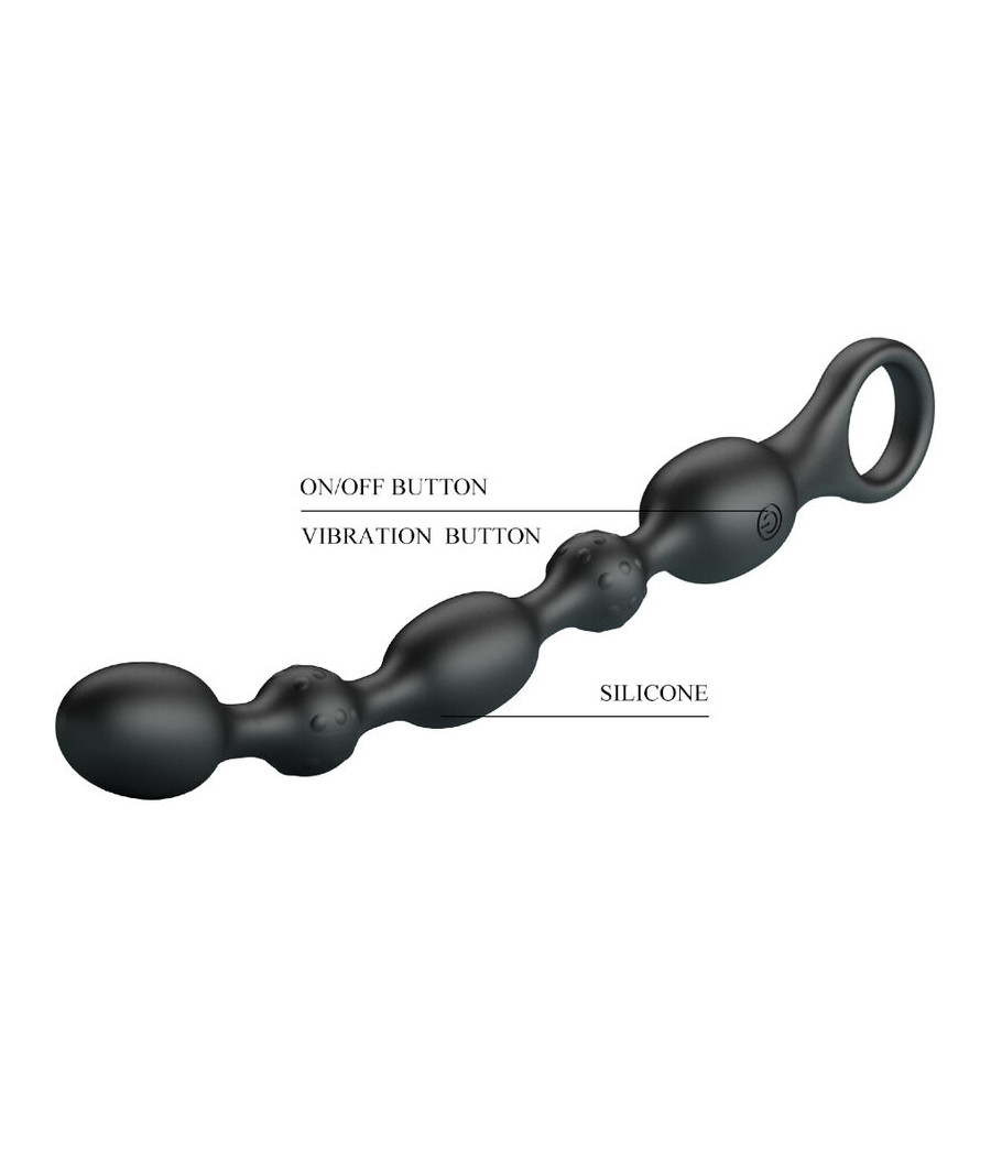 PRETTY LOVE - VAN ANAL BALLS 10 VIBRAÕES SILICONE RECARREGVEL
