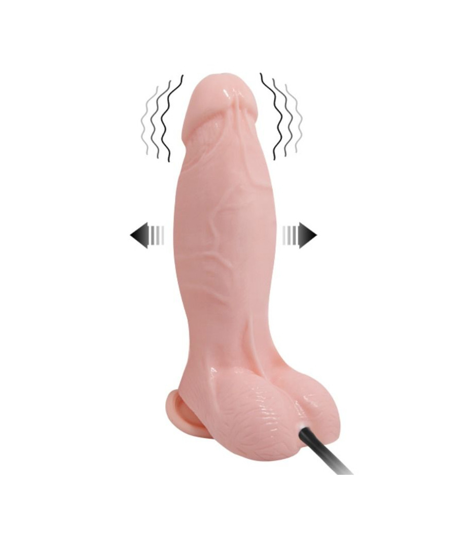 BAILE - REALISTIC VIBRATING AND INFLATABLE DILDO 18.8 CM