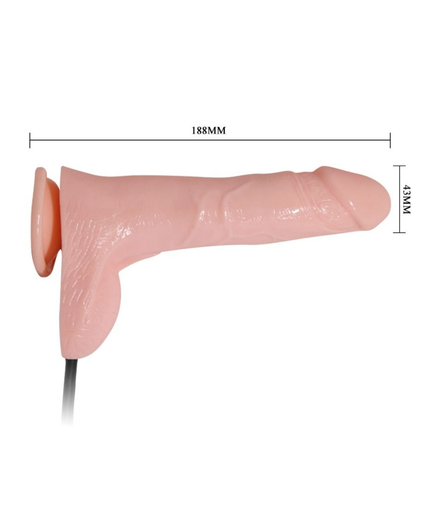 BAILE - GODE VIBRANT ET GONFLABLE RÉALISTE 18.8 CM