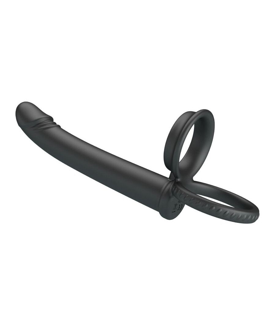 PRETTY LOVE - DILLION DOUBLE PÉNÉTRATION DOUBLE ANNEAU PÉNAL NOIR