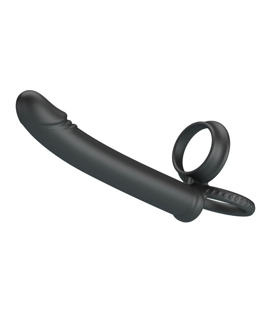 PRETTY LOVE - DILLION ANEL DUPLO DE PÉNIS DUPLO DE DUPLA PENETRAÇÃO PRETO