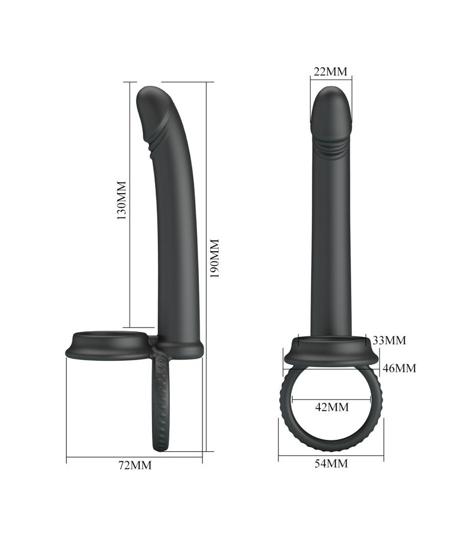 PRETTY LOVE - DILLION DOPPELTE PENETRATION DOPPELTER COCKRING SCHWARZ