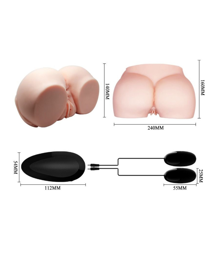 CRAZY BULL - REALISTISCHE VAGINA UND ANUS MIT VIBRATION