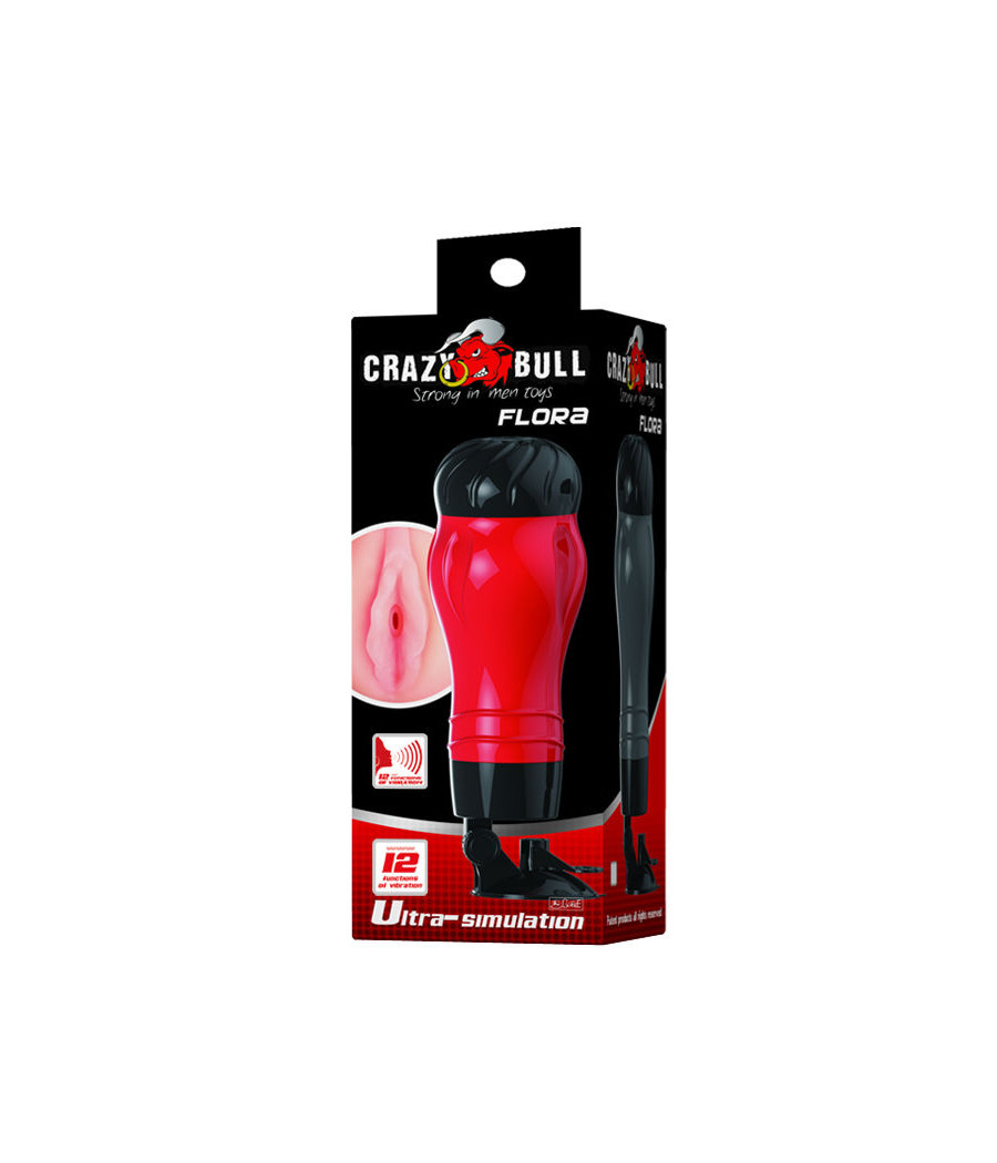 CRAZY BULL - VAGINA FLORA CON BASE MASTURBATORE VOCE
