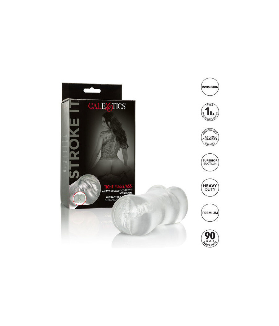 CALEXOTICS - STROKE IT MASTURBADOR VAGINA/ANO TRASLÚCIDO