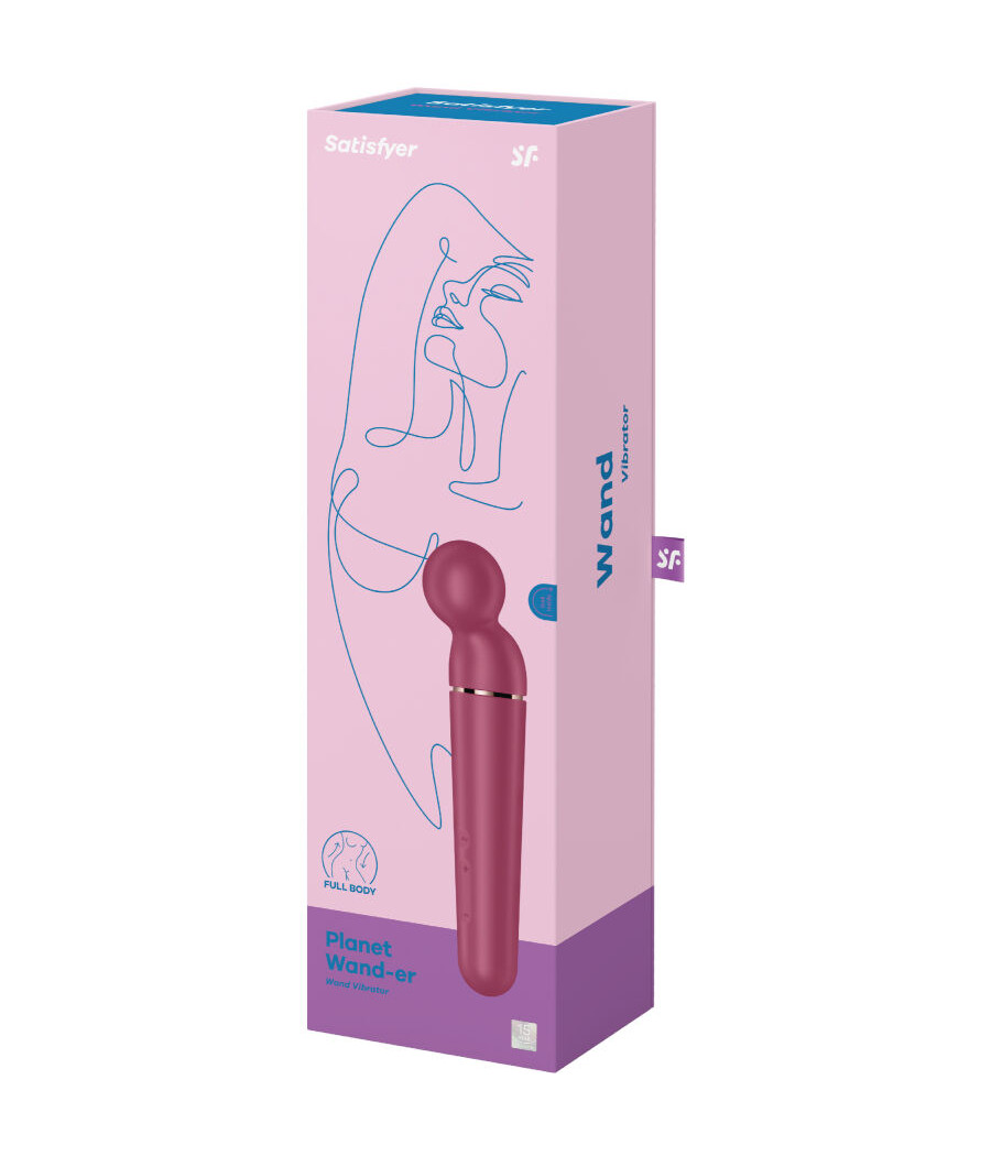 SATISFYER - PLANETA WAND-ER VIBRADOR MASSAGER BERRY
